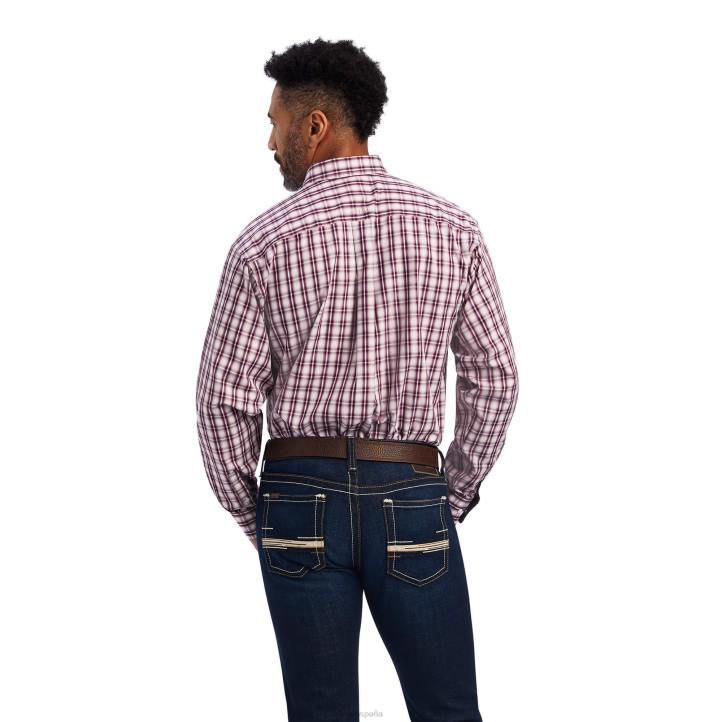 camisa darian sin arrugas de ajuste clásico Ariat hombres blanco tapas 044J1078