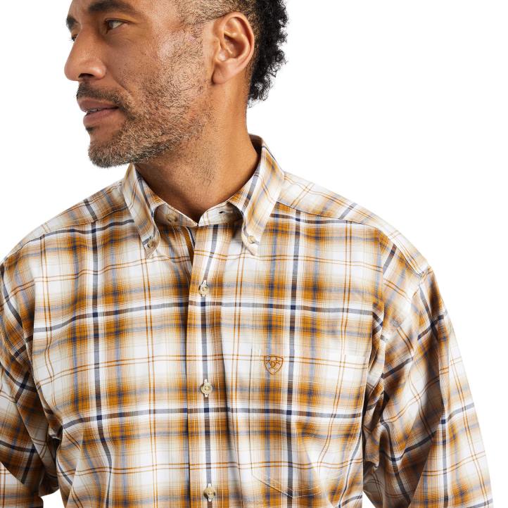 camisa de corte clásico elástica geri pro series Ariat hombres blanco tapas 044J1280