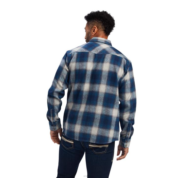 camisa halston retro Ariat hombres Torre Eiffel tapas 044J1293