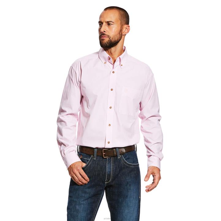 camisa mini a rayas pro series dayne Ariat hombres prisma rosa tapas 044J1238