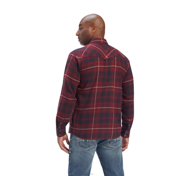 camisa retro fit Ariat hombres fantasma tapas 044J1307