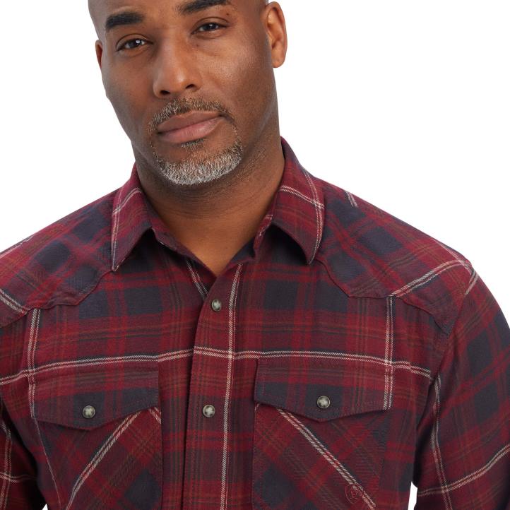 camisa retro fit Ariat hombres fantasma tapas 044J1307