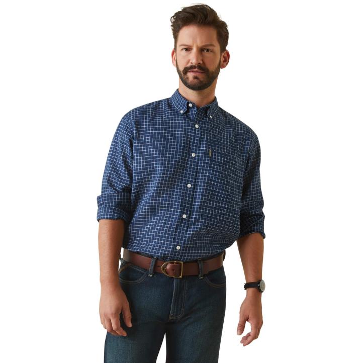 camisa sonoma Ariat hombres jirones azul marino tapas 044J1346