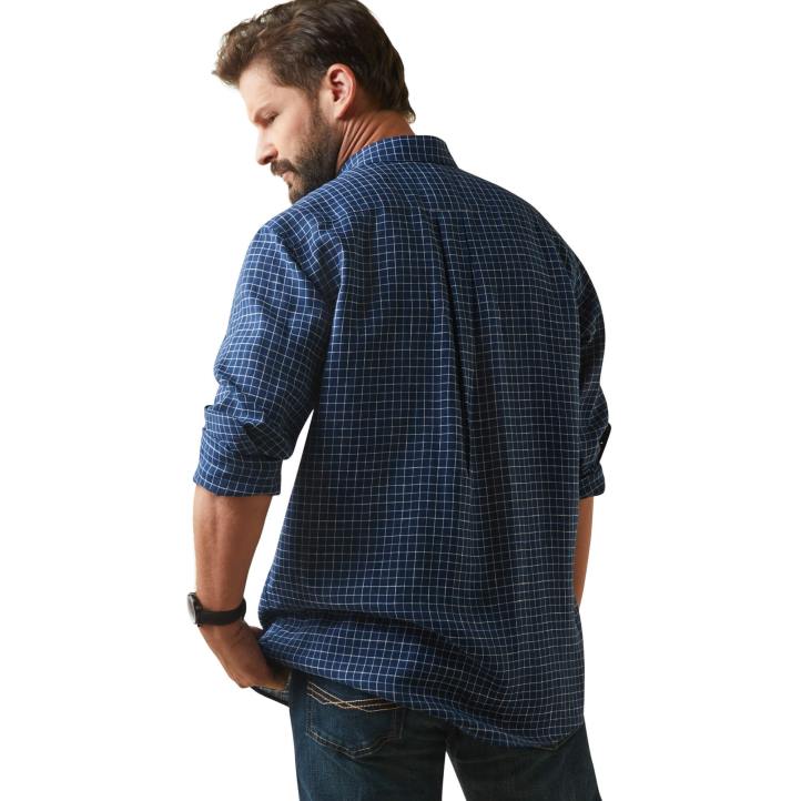camisa sonoma Ariat hombres jirones azul marino tapas 044J1346