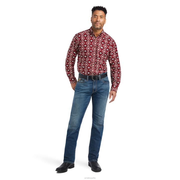 camisa wylie de corte clásico Ariat hombres río rojo tapas 044J1244