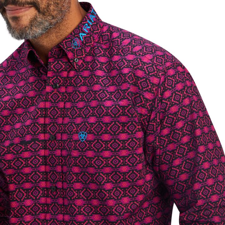 camiseta de corte clásico del equipo markus Ariat hombres morado magenta tapas 044J1288