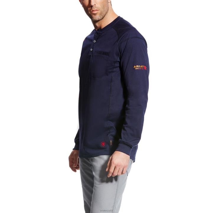 henley de aire Ariat hombres Armada tapas 044J716