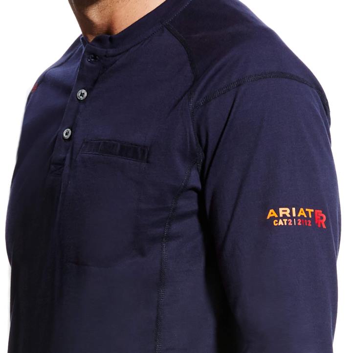 henley de aire Ariat hombres Armada tapas 044J716