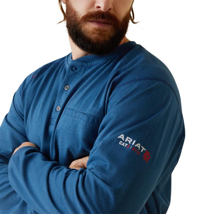 henley de aire Ariat hombres espuela de caballero tapas 044J776