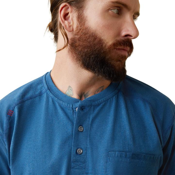 henley de aire Ariat hombres espuela de caballero tapas 044J776