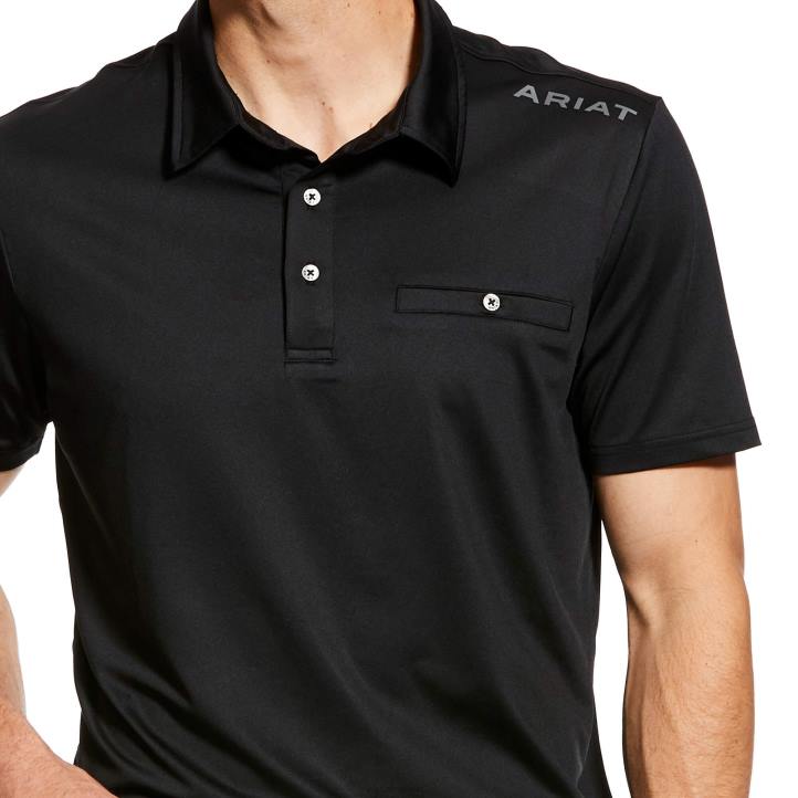 polo norco Ariat hombres negro tapas 044J841