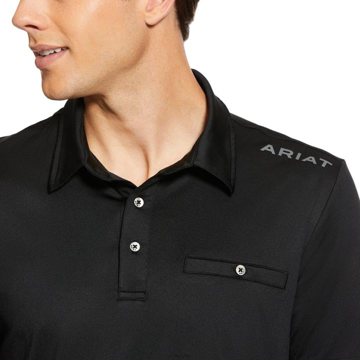 polo norco Ariat hombres negro tapas 044J841