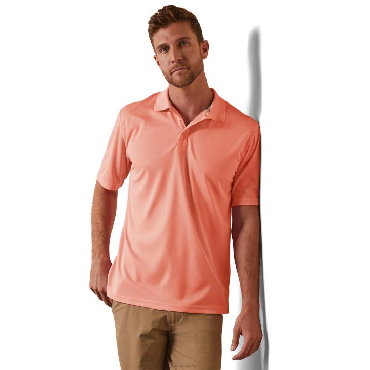polo tek Ariat hombres eco de durazno tapas 044J570