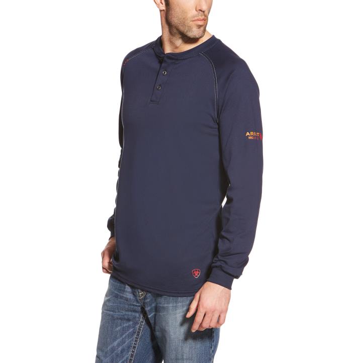 top henley Ariat hombres Armada tapas 044J855