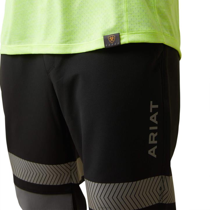 Camiseta deportiva Rebar Evolution Ariat hombres amarillo de seguridad tapas 044J892