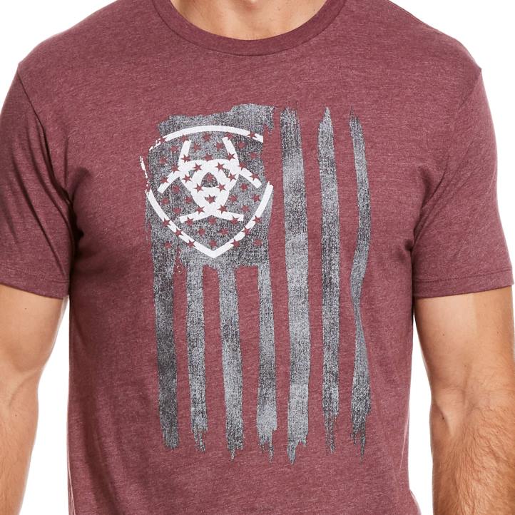 bandera vertical Ariat hombres brezo burdeos tapas 044J595