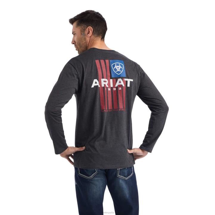camiseta Ariat hombres negro tapas 044J751