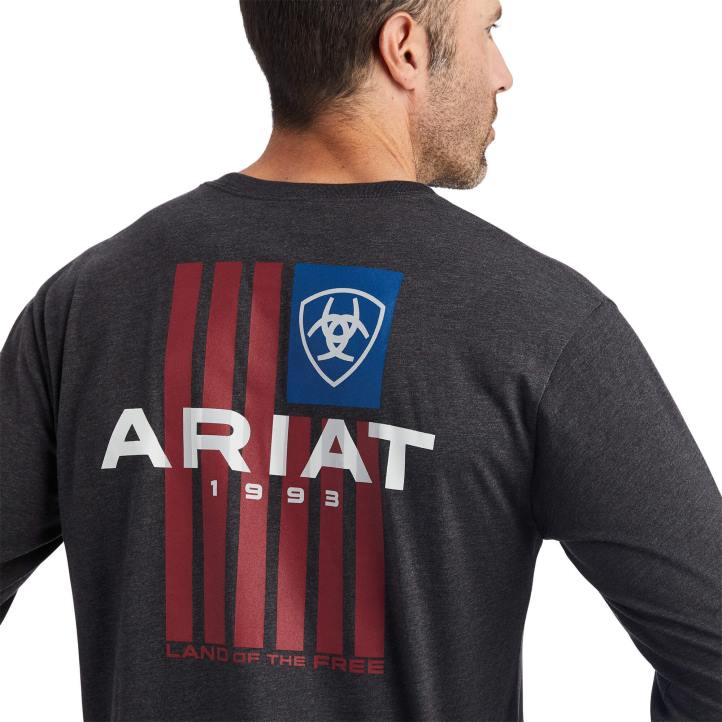 camiseta Ariat hombres negro tapas 044J751