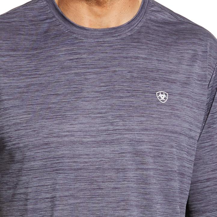 camiseta básica cargador Ariat hombres piedra gris tapas 044J900