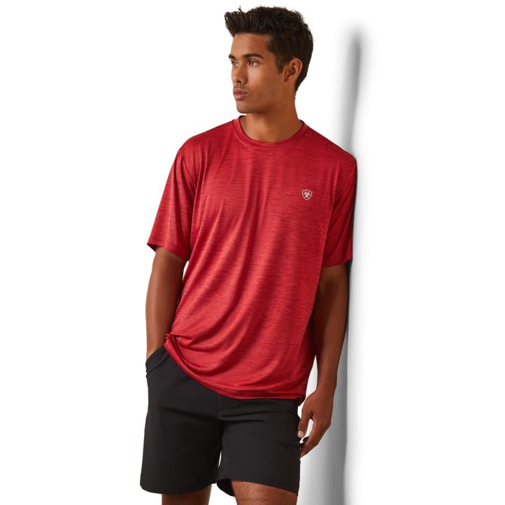 camiseta básica cargador Ariat hombres scooter tapas 044J874