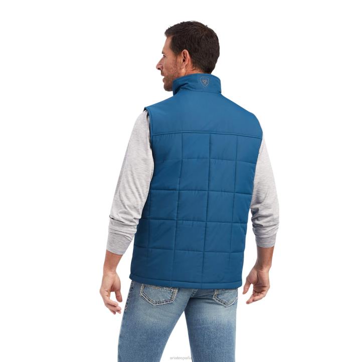 chaleco aislante crius Ariat hombres mayólica azul tapas 044J1596