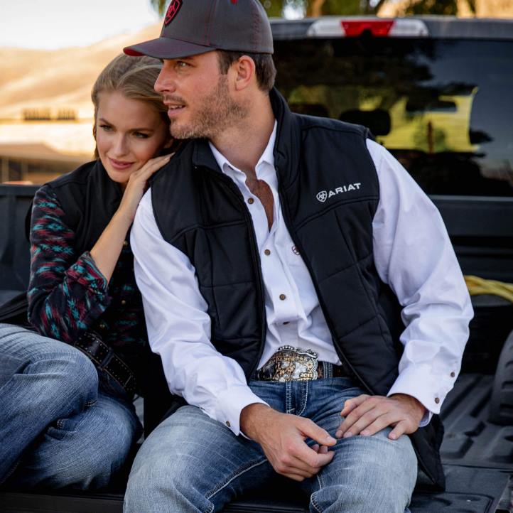 chaleco aislante crius Ariat hombres negro tapas 044J1555