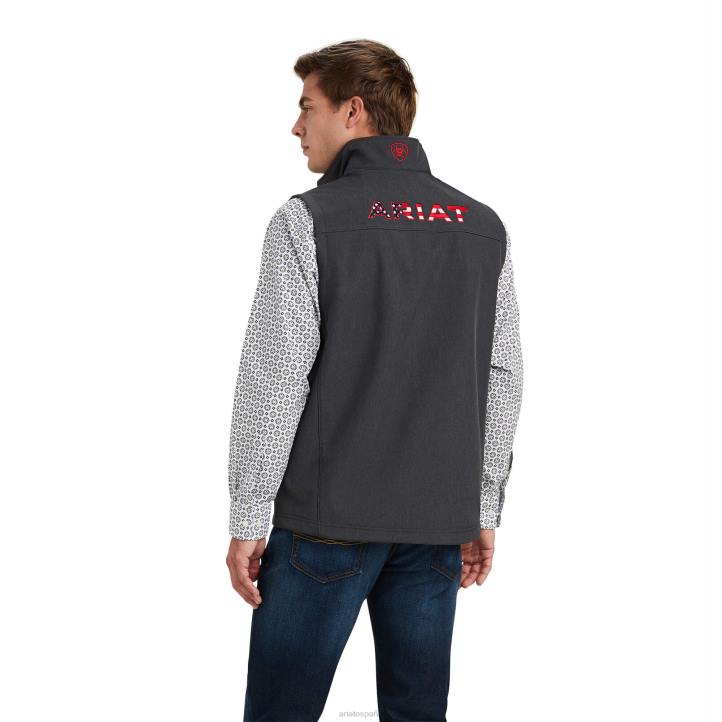 chaleco softshell con logo 2.0 Ariat hombres carbón/americana tapas 044J1558