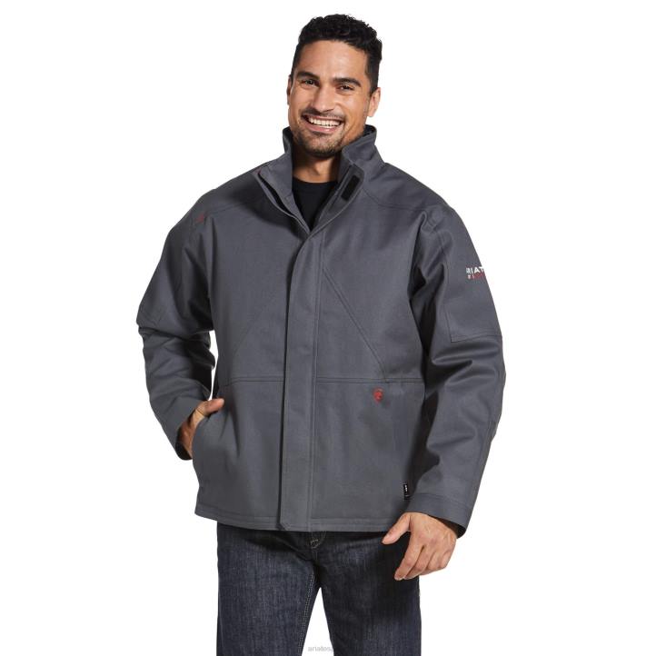 Chaqueta aislante impermeable fr maxmove Ariat hombres gris hierro tapas 044J1616