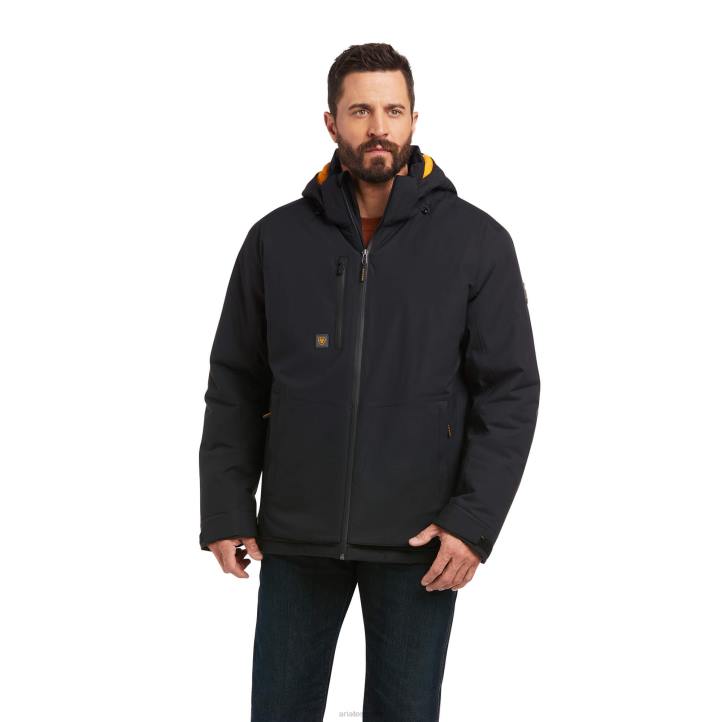 Chaqueta impermeable Rebar Storm Fighter 2.0 Ariat hombres negro tapas 044J1594