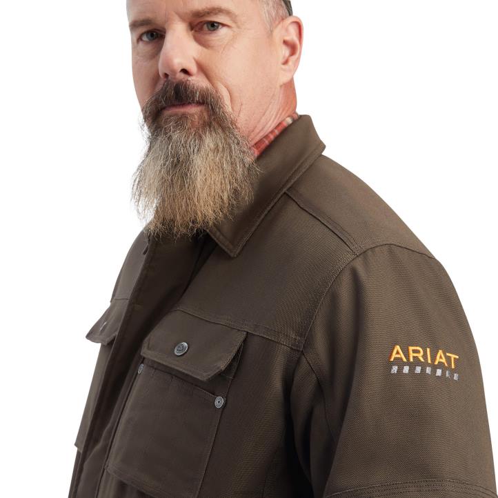 abrigo rebar duracanvas con forro de sherpa Ariat hombres reyezuelo tapas 044J1756