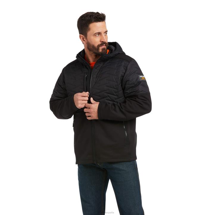 chaqueta aislante Rebar Cloud 9 Ariat hombres negro tapas 044J1543