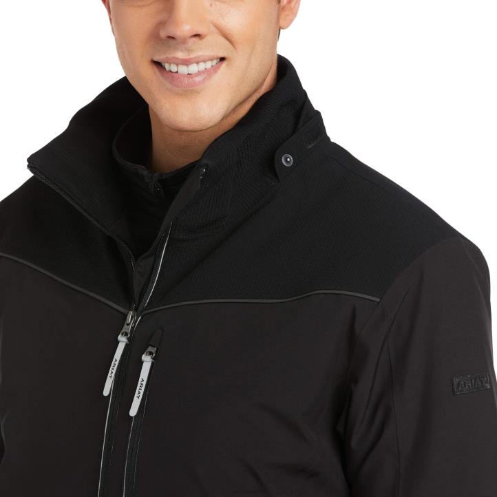 chaqueta de destreza Ariat hombres negro tapas 044J1652