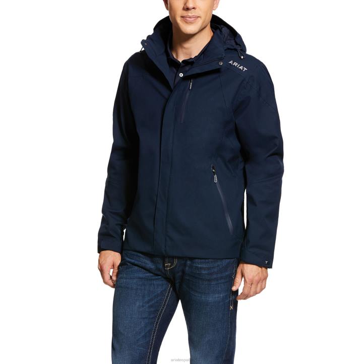 chaqueta impermeable costera Ariat hombres Armada tapas 044J1639