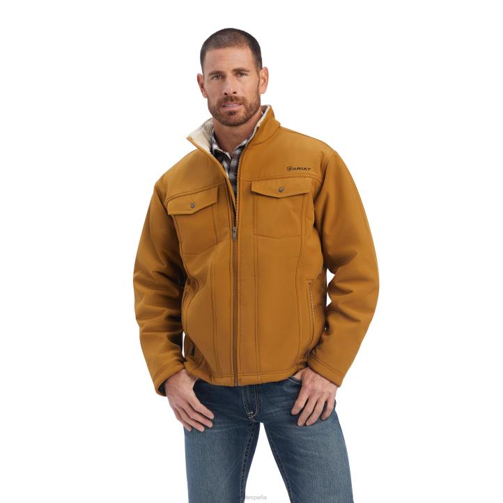 chaqueta sherpa vernon Ariat hombres marrón bronce tapas 044J1547