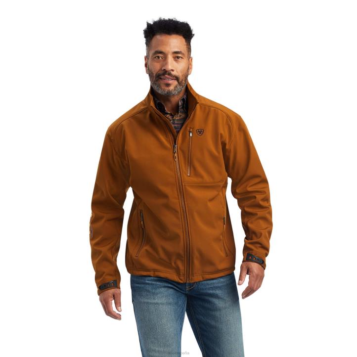 chaqueta softshell con logo 2.0 Ariat hombres castaña tapas 044J1525