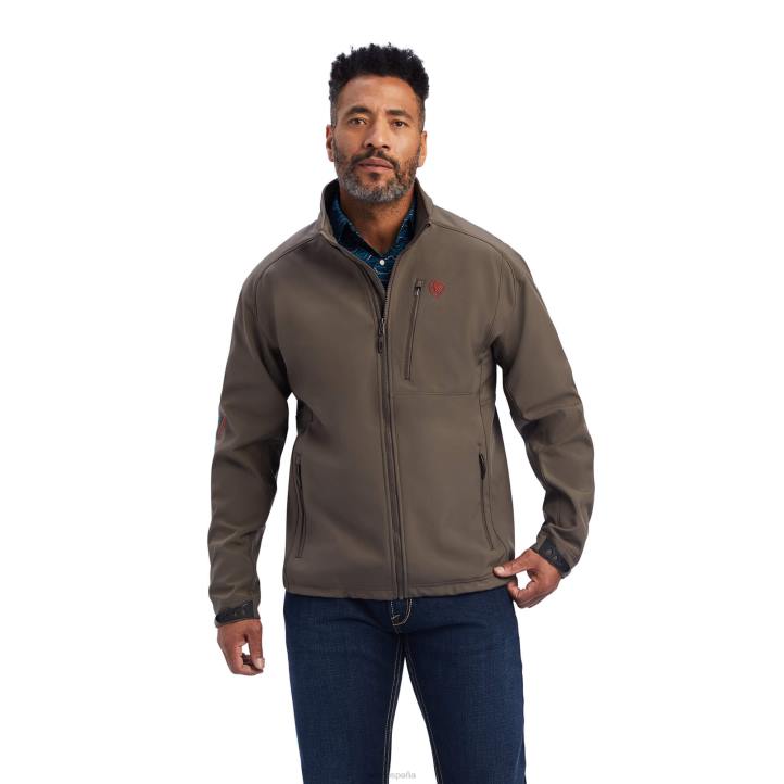 chaqueta softshell con logo 2.0 Ariat hombres corteza de baniano tapas 044J1559