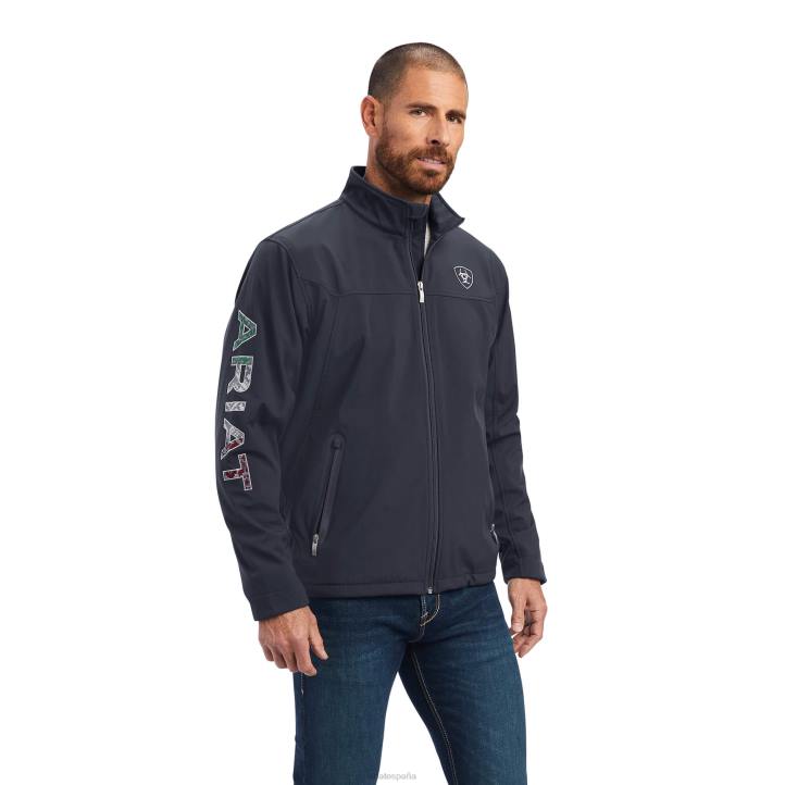 chaqueta softshell del equipo Thunderbird Ariat hombres ébano tapas 044J1673