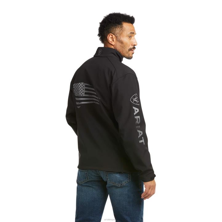 chaqueta softshell resistente al agua logo 2.0 patriot Ariat hombres negro tapas 044J1515