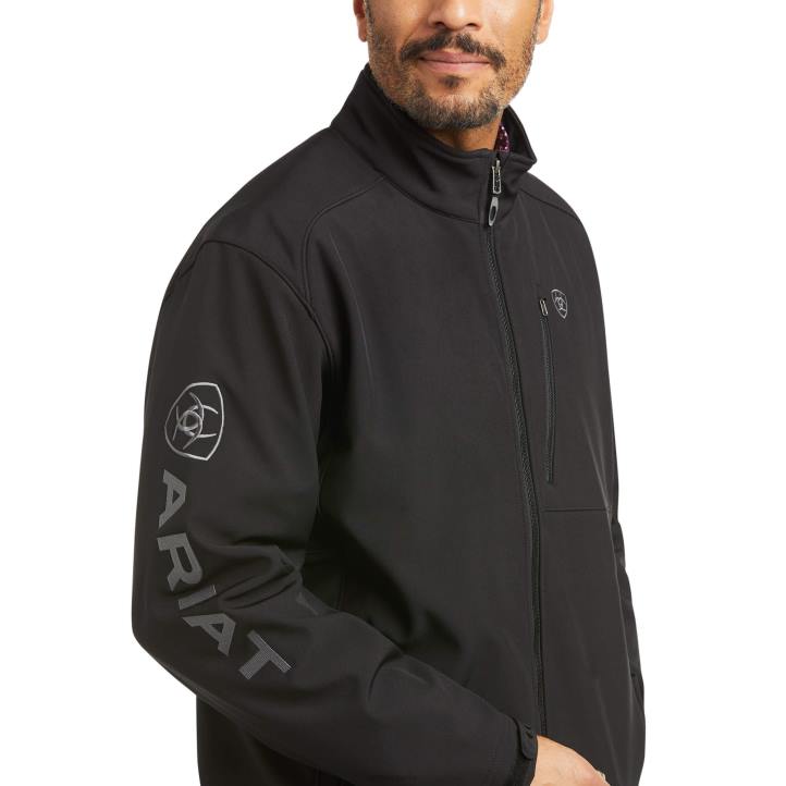 chaqueta softshell resistente al agua logo 2.0 patriot Ariat hombres negro tapas 044J1515