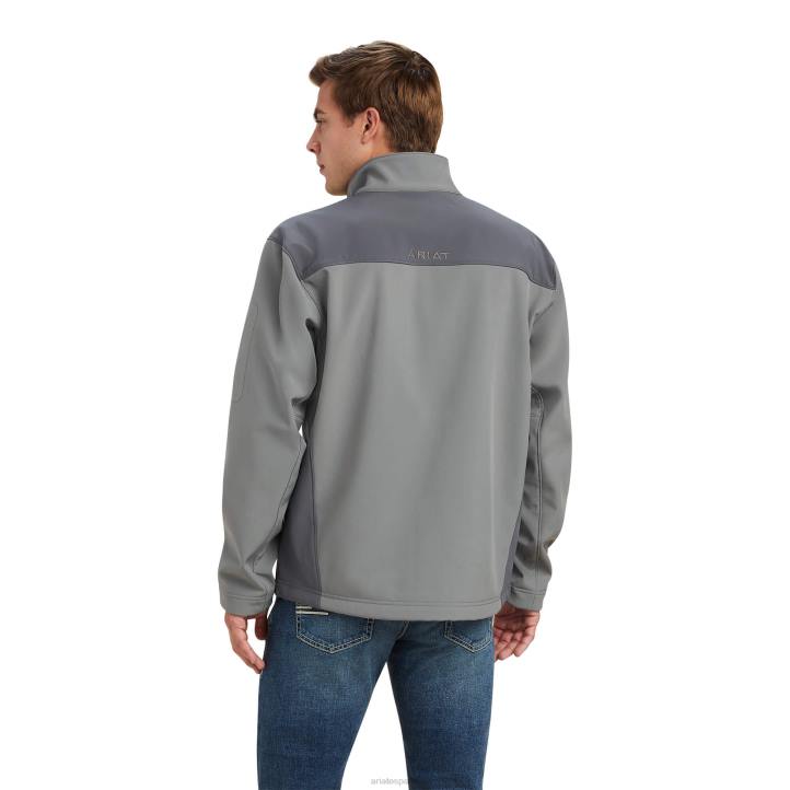 chaqueta softshell vernon 2.0 Ariat hombres gris embarcadero tapas 044J1595