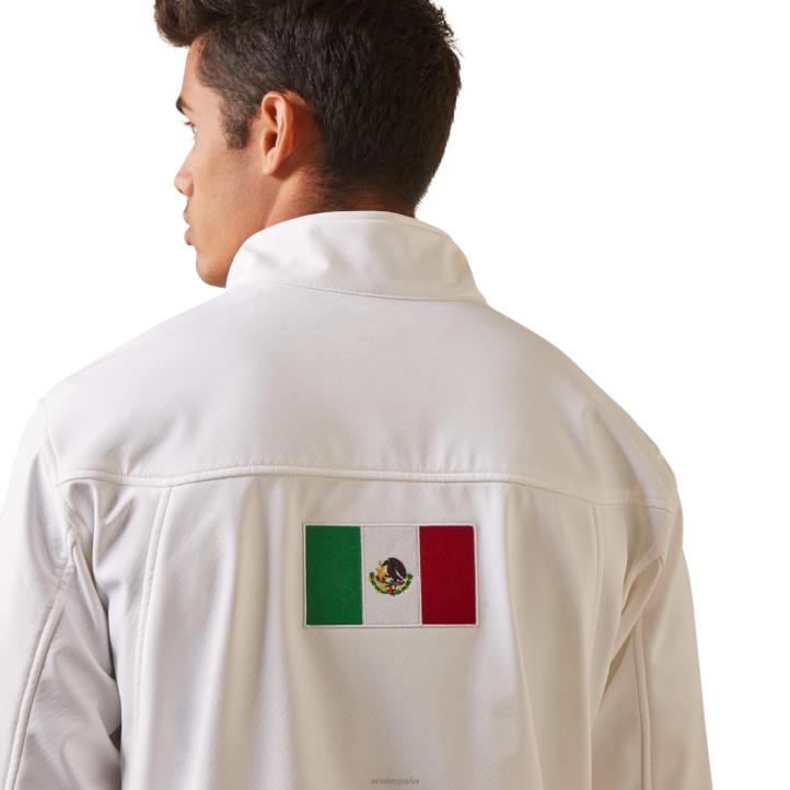 nueva chaqueta softshell del equipo mexico Ariat hombres blanco tapas 044J1534
