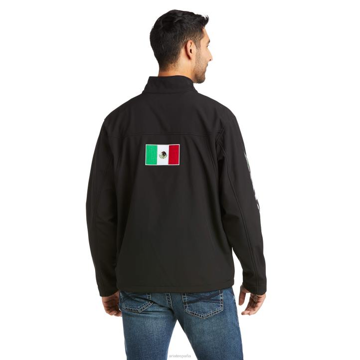 nueva chaqueta softshell del equipo mexico Ariat hombres negro tapas 044J1511