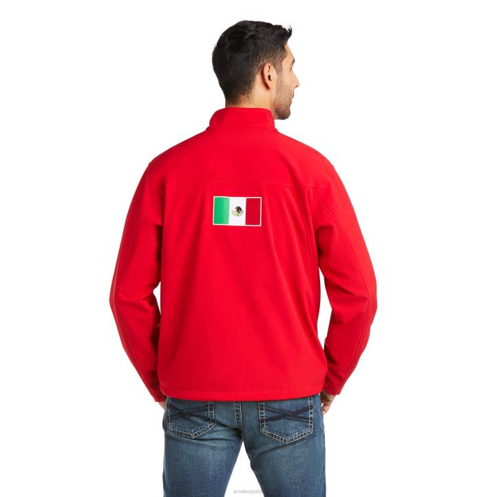 nueva chaqueta softshell del equipo mexico Ariat hombres rojo tapas 044J1524