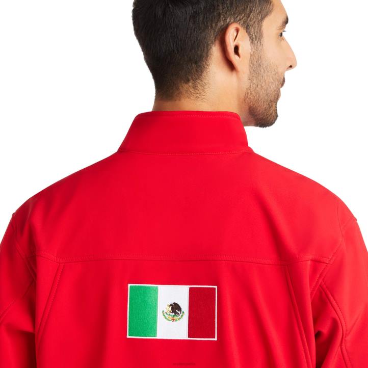 nueva chaqueta softshell del equipo mexico Ariat hombres rojo tapas 044J1524