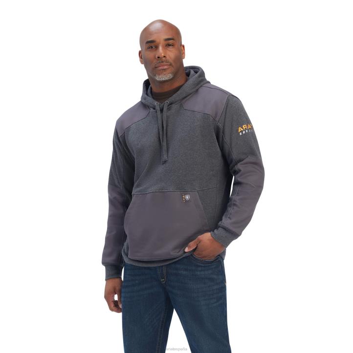 sudadera con capucha de duracanvas de rebar workman Ariat hombres brezo de carbón tapas 044J1419