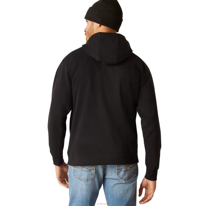 sudadera con capucha de méxico Ariat hombres negro tapas 044J1406