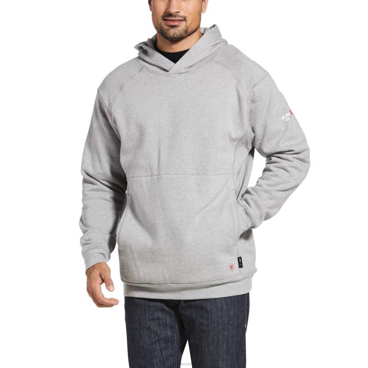 sudadera con capucha fr rev Ariat hombres brezo zorro plateado tapas 044J1466