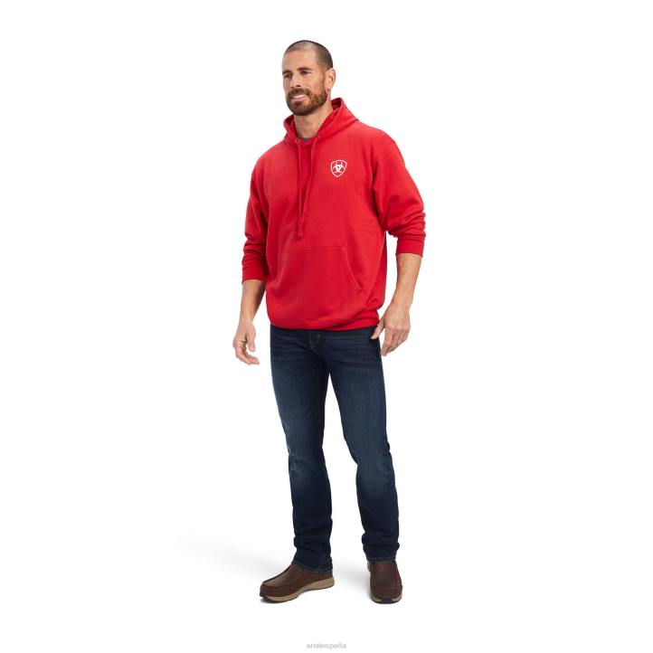 sudadera libertad 93 Ariat hombres tango rojo tapas 044J1431