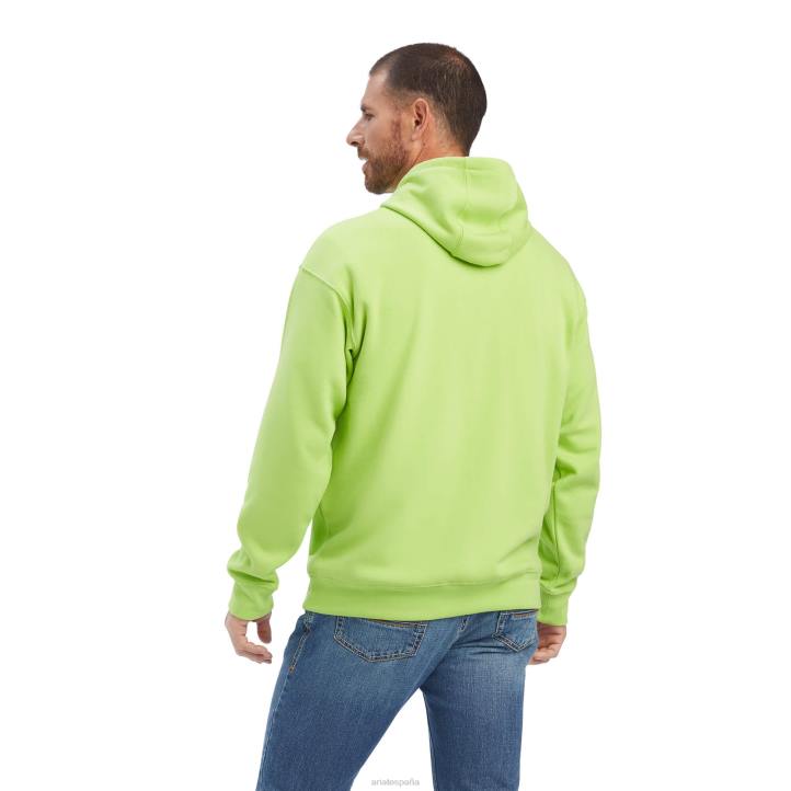 sudadera suroeste Ariat hombres guacamaya verde tapas 044J1442