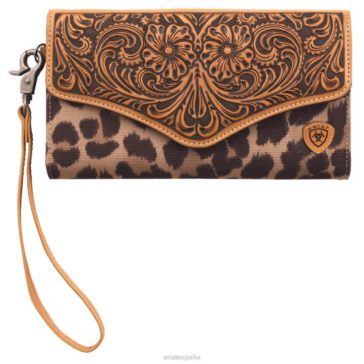 cartera de mano con estampado de leopardo Ariat mujer broncearse accesorios 044J3720